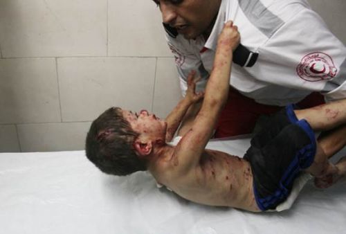 Nio herido en los bombardeos de Israel sobre Gaza.