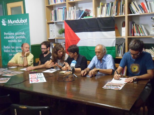 Rueda de Prensa en Mundubat sobre la situacin en Palestina.