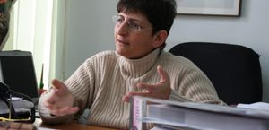 Sahar Francis, abogada y directora de la ong palestina Addameer, especialista en Derechos Humanos y los Derechos de la Poblacin Palestina presa en las crceles israeles.
